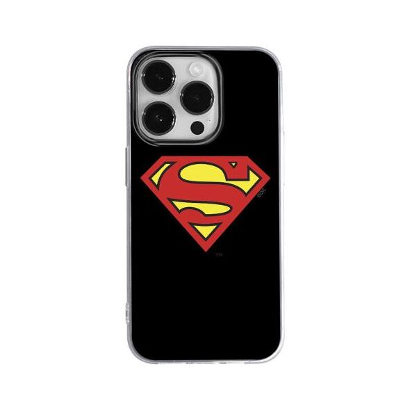 Θήκη Soft TPU DC Superman 002 Apple iPhone 15 Pro Μαύρο 5905795429942 5905795429942 έως και 12 άτοκες δόσεις