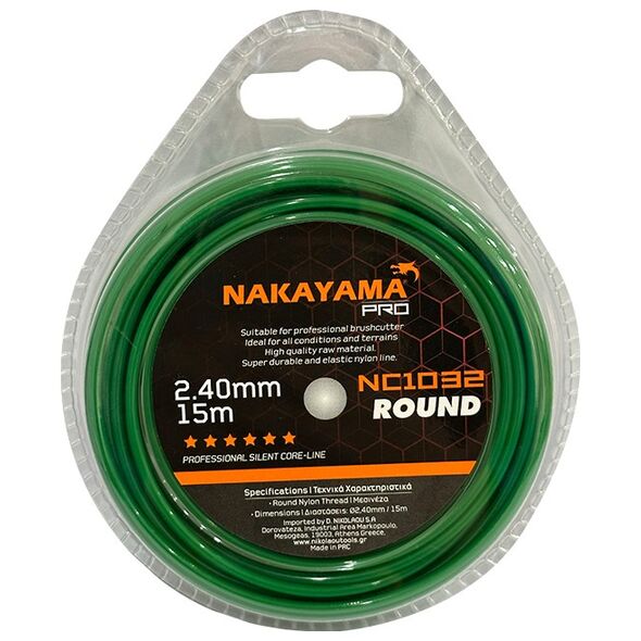 Nakayama pro Nc1032 Μεσινεζα Round 2.40mm-15m 065654 έως 12 Άτοκες Δόσεις