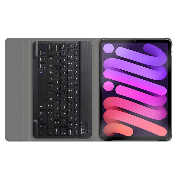 Techsuit Keyboard Case for iPad mini 6 (2021) - Techsuit CozyTab Case - Black 5949419092693 έως 12 άτοκες Δόσεις