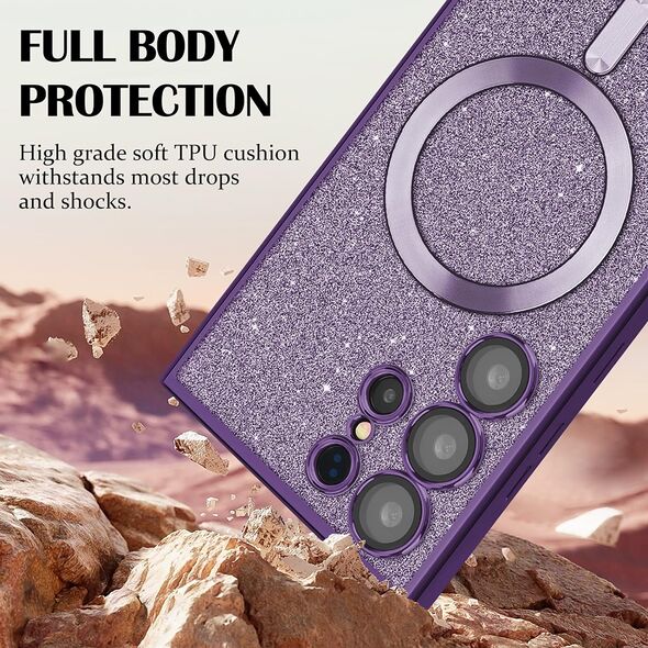 Techsuit Case for iPhone 12 Pro - Techsuit Luxury Glitter MagSafe - Deep Purple 5949419133877 έως 12 άτοκες Δόσεις