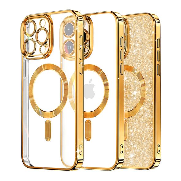 Techsuit Case for iPhone 12 Pro Max - Techsuit Luxury Glitter MagSafe - Gold 5949419134003 έως 12 άτοκες Δόσεις