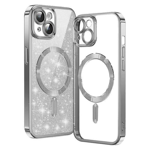 Techsuit Case for iPhone 13 - Techsuit Luxury Glitter MagSafe - Silver 5949419133792 έως 12 άτοκες Δόσεις