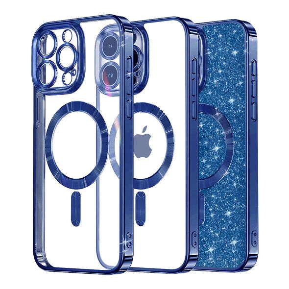 Techsuit Case for iPhone 13 Pro - Techsuit Luxury Glitter MagSafe - Deep Blue 5949419133693 έως 12 άτοκες Δόσεις