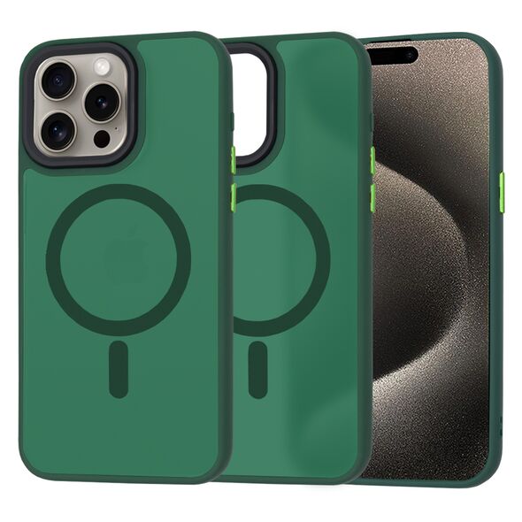 Techsuit Case for iPhone 15 Pro Max - Techsuit HaloFrost MagSafe Series - Midnight Green 5949419147638 έως 12 άτοκες Δόσεις