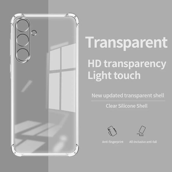 Techsuit Husa pentru Samsung Galaxy M15 - Techsuit Shockproof Clear Silicone - Clear 5949419153578 έως 12 άτοκες Δόσεις