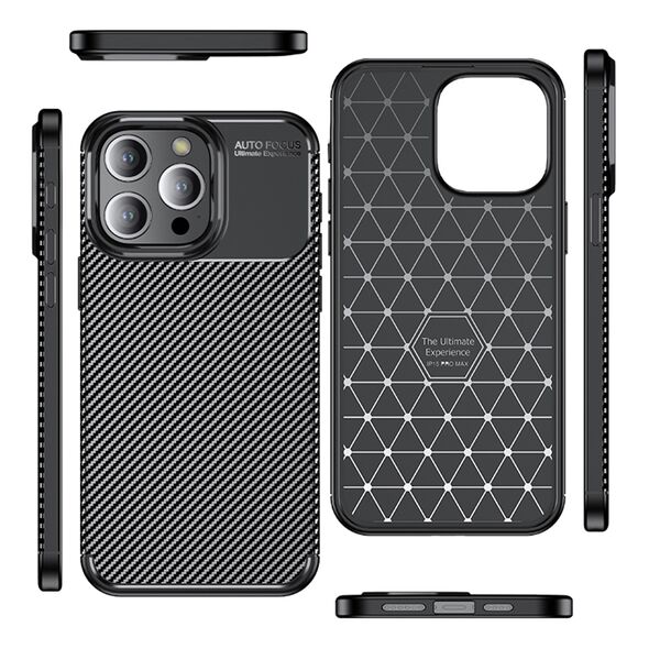 Techsuit Case for iPhone 15 Pro Max - Techsuit CarbonFiber - Black 5949419161757 έως 12 άτοκες Δόσεις