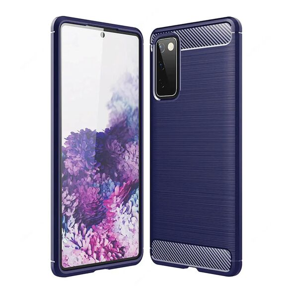 Techsuit Husa pentru Samsung Galaxy S20 - Techsuit Carbon Silicone - Blue 5949419164697 έως 12 άτοκες Δόσεις