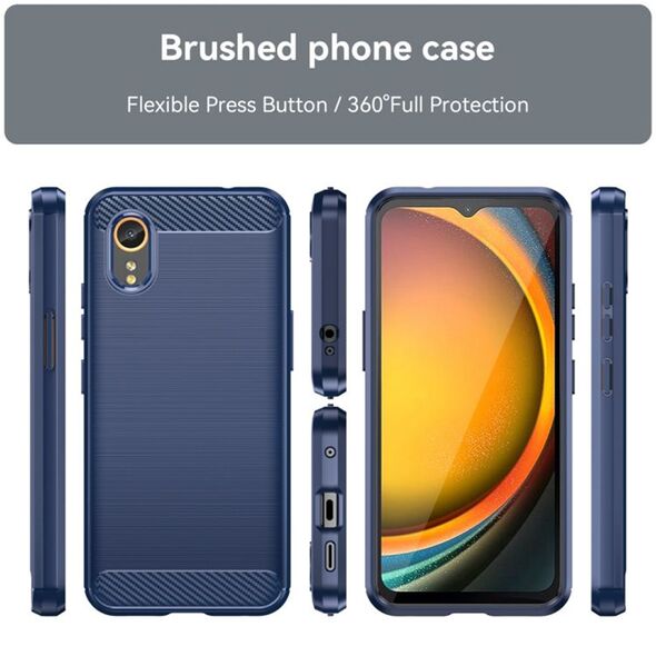 Techsuit Husa pentru Samsung Galaxy Xcover7 - Techsuit Carbon Silicone - Blue 5949419163805 έως 12 άτοκες Δόσεις