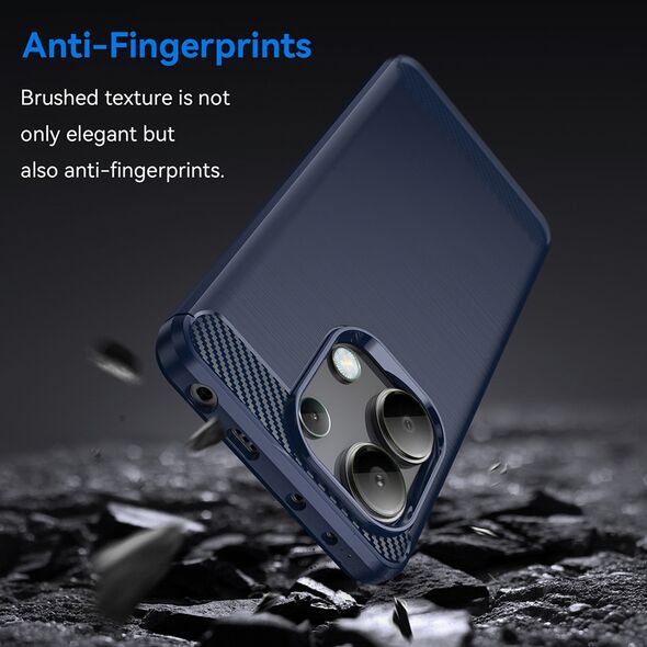 Techsuit Husa pentru Xiaomi Redmi Note 13 4G - Techsuit Carbon Silicone - Blue 5949419163850 έως 12 άτοκες Δόσεις