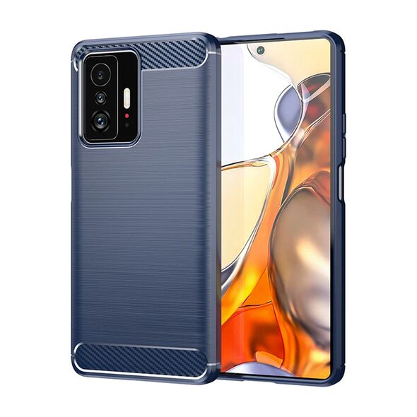 Techsuit Husa pentru Xiaomi 11T - Techsuit Carbon Silicone - Blue 5949419163270 έως 12 άτοκες Δόσεις