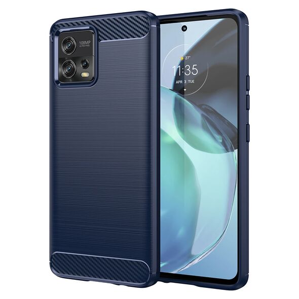 Techsuit Husa pentru Motorola Moto G72 - Techsuit Carbon Silicone - Blue 5949419163447 έως 12 άτοκες Δόσεις