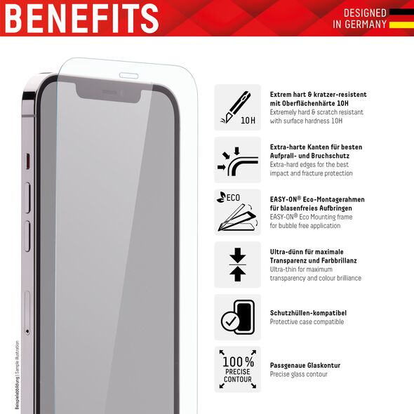 Displex Folie pentru iPhone X / XS / 11 Pro - Displex Real Glass 2D - Clear 4028778107185 έως 12 άτοκες Δόσεις