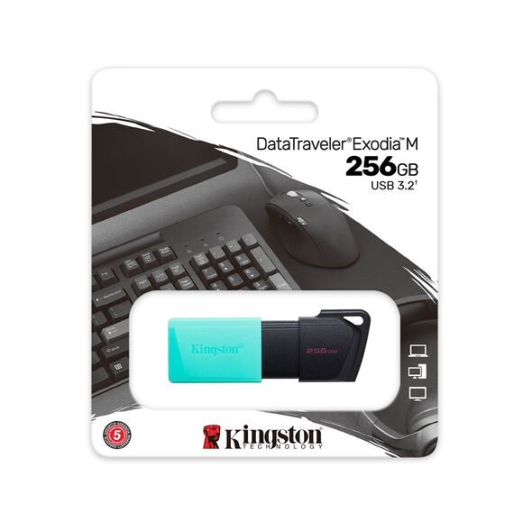 Kingston 256GB Memory Stick - Kingston DT Exodia M (DTXM/256GB) - Black 0740617326383 έως 12 άτοκες Δόσεις