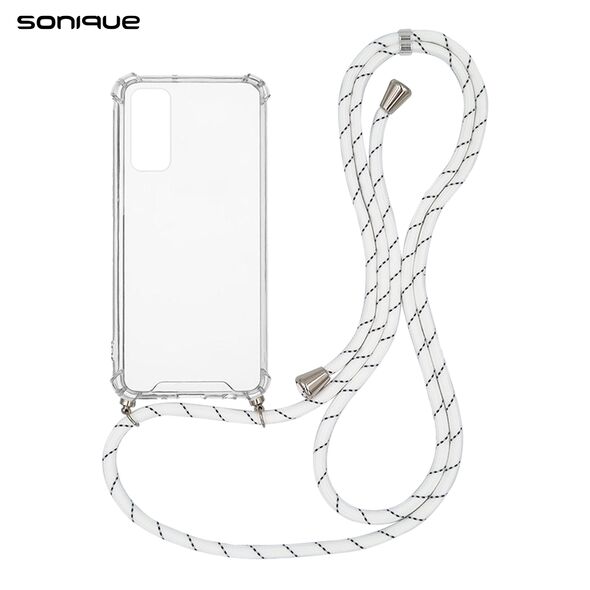 Θήκη Σιλικόνης με Κορδόνι Sonique Armor Clear Samsung Galaxy A05s 4G Rainbow Λευκό - Sonique - Rainbow Λευκό - Galaxy A05s 4G