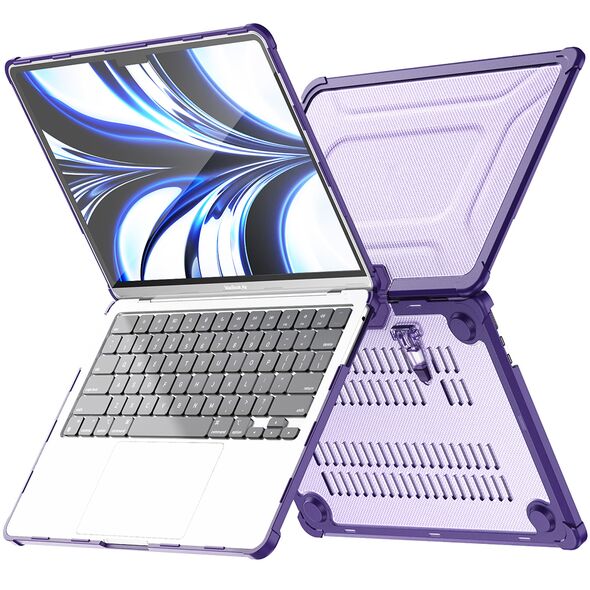 Θήκη για MacBook Sonique Icy με Βάση Στήριξης Apple MacBook Air 13.6&quot; 2022 Μωβ - Sonique - Μωβ - Apple MacBook Air 13.6&quot; 2022 - Icy Sonique