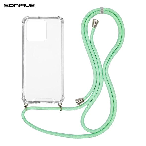 Θήκη Σιλικόνης με Κορδόνι Sonique Armor Clear Realme C51 / Realme C53 Βεραμάν - Sonique - Βεραμάν - Realme C51, Realme C53