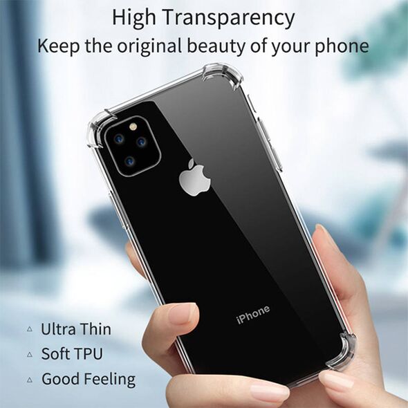 Θήκη Σιλικόνης Sonique Armor Clear Anti Shock Apple iPhone 11 Διάφανο - Sonique - Διάφανο - iPhone 11