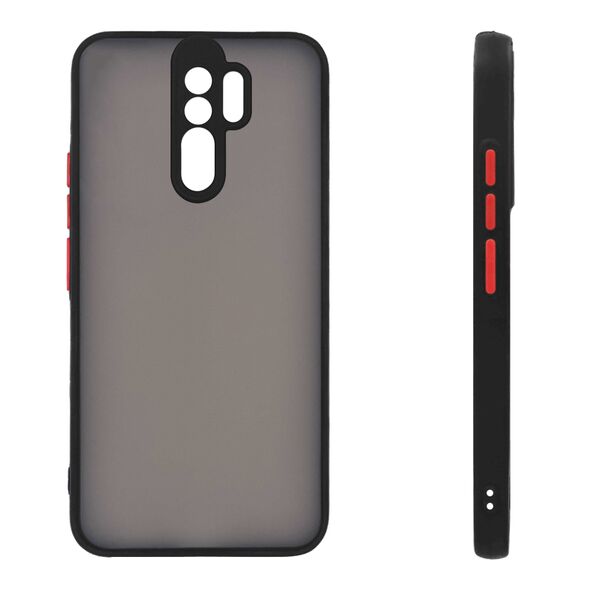 Θήκη Σιλικόνης Color Button Bumper Sonique Xiaomi Redmi 9 Μαύρο - Sonique - Μαύρο - Redmi 9