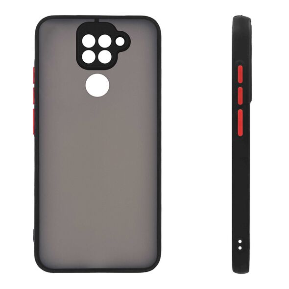 Θήκη Σιλικόνης Color Button Bumper Sonique Xiaomi Redmi Note 9 Μαύρο - Sonique - Μαύρο - Redmi Note 9