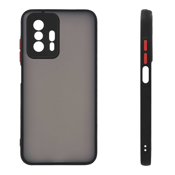 Θήκη Σιλικόνης Color Button Bumper Sonique Xiaomi Xiaomi 11T / Xiaomi 11T Pro Μαύρο - Sonique - Μαύρο - Xiaomi 11T, Xiaomi 11T Pro