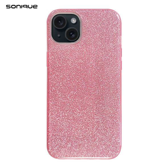 Θήκη Σιλικόνης Sonique Shiny Apple iPhone 15 Ροζ - Sonique - Ροζ - iPhone 15