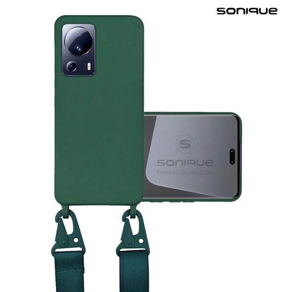 Θήκη Σιλικόνης με Strap CarryHang Sonique Xiaomi Xiaomi 13 Lite 5G Πράσινο Σκούρο - Sonique - Πράσινο Σκούρο - Xiaomi 13 Lite 5G