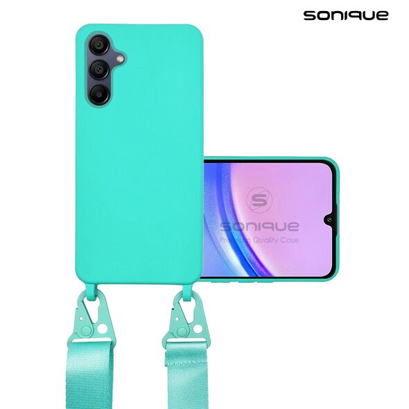 Θήκη Σιλικόνης με Strap CarryHang Sonique Samsung Galaxy A15 4G / Galaxy A15 5G Γαλάζιο - Sonique - Γαλάζιο - Galaxy A15 4G, Galaxy A15 5G