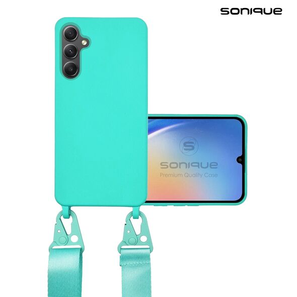 Θήκη Σιλικόνης με Strap CarryHang Sonique Samsung Galaxy A55 5G Γαλάζιο - Sonique - Γαλάζιο - Galaxy A55 5G