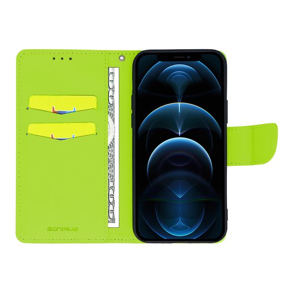 Θήκη Πορτοφόλι Sonique Trend Wallet Realme 11 Pro 5G / Realme 11 Pro Plus 5G Σκούρο Μπλε / Λαχανί - Sonique - Σκούρο Μπλε / Λαχανί - Realme 11 Pro 5G, Realme 11 Pro Plus 5G - Θήκη Πορτοφόλι