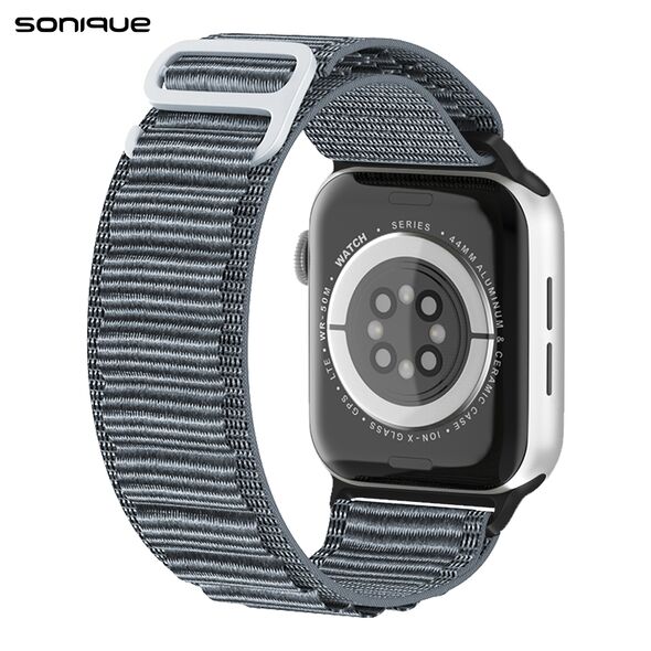 Λουράκι Nylon Alpine Loop Band Sonique για Apple Watch (42/44/45/49MM) Σκούρο Γκρι - Sonique - Σκούρο Γκρι