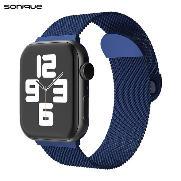 Λουράκι Stainless Steel Milanese Classic Sonique για Apple Watch (38/40/41MM) Μπλέ - Sonique - Μπλέ - Λουράκια