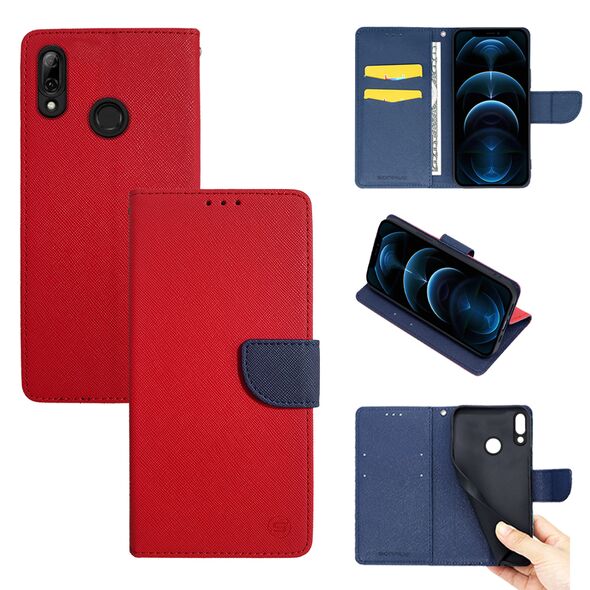 Θήκη Πορτοφόλι Sonique Trend Wallet Huawei P Smart 2019 / Honor 10 Lite Κόκκινο / Σκούρο Μπλε - Sonique - Κόκκινο / Σκούρο Μπλε - Honor 10 Lite, P Smart 2019 - Θήκη Πορτοφόλι