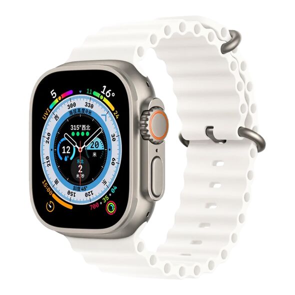 Λουράκι Σιλικόνης Ocean Band Sonique για Apple Watch (38/40/41MM) Λευκό - Sonique - Λευκό - Λουράκια