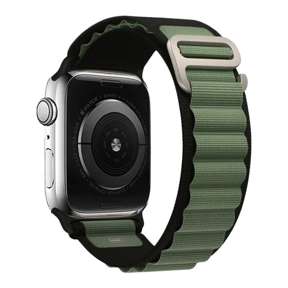 Λουράκι Nylon Alpine Loop Band Sonique για Apple Watch (42/44/45/49MM) Μαύρο / Χακί - Sonique - Μαύρο / Χακί