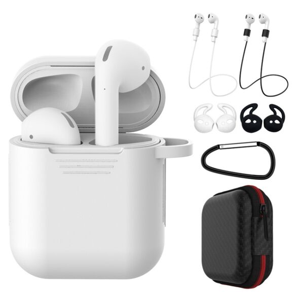 Σετ 7 σε 1 Sonique Soft Touch για AirPods 1/2 Λευκό - Sonique - Λευκό