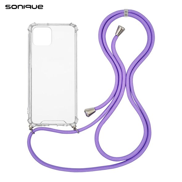 Θήκη Σιλικόνης με Κορδόνι Sonique Armor Clear Apple iPhone 11 Pro Λιλά - Sonique - Λιλά - iPhone 11 Pro