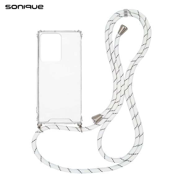 Θήκη Σιλικόνης με Κορδόνι Sonique Armor Clear Samsung Galaxy S20 Ultra Rainbow Λευκό - Sonique - Rainbow Λευκό - Galaxy S20 Ultra