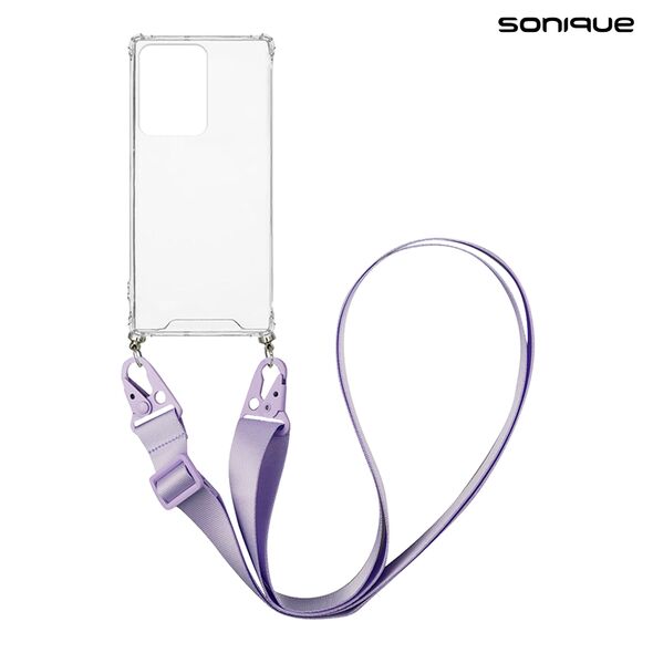 Θήκη Σιλικόνης με Strap Sonique Armor Clear Samsung Galaxy S20 Ultra Λιλά - Sonique - Λιλά - Galaxy S20 Ultra