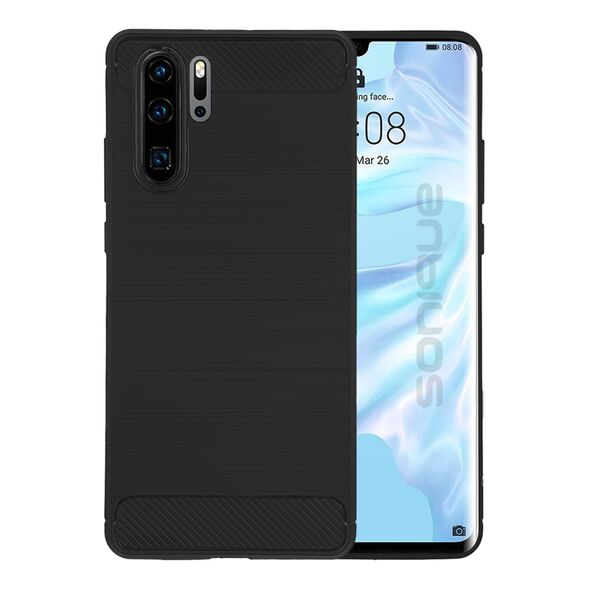 Θήκη Σιλικόνης Sonique Carbon Brushed Huawei P30 Pro Μαύρο - Sonique - Μαύρο - P30 Pro