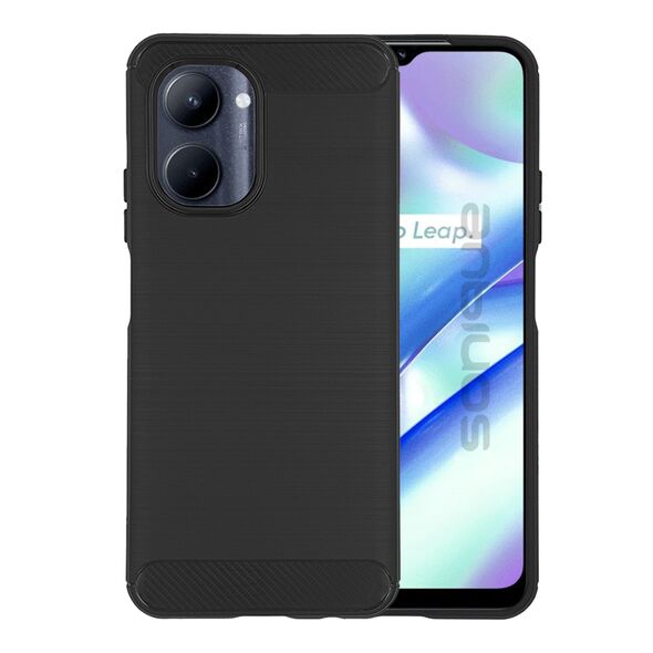 Θήκη Σιλικόνης Sonique Carbon Brushed Realme C33 Μαύρο - Sonique - Μαύρο - Realme C33