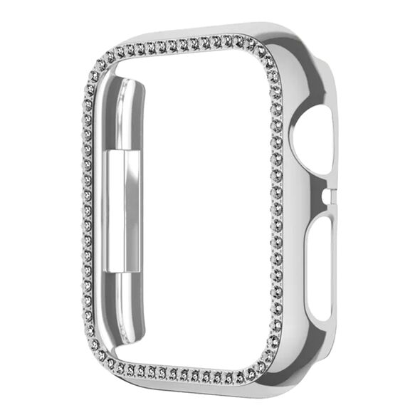 Θήκη Προστασία Luxury Diamond PC Sonique για Apple Watch Apple Watch 7/8 41mm Ασημί - Sonique - Ασημί - Apple Watch 7/8 41mm - Watch Glass