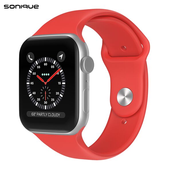 Λουράκι Σιλικόνης Soft Band Sonique για Apple Watch (38/40/41MM) Κόκκινο - Sonique - Κόκκινο - Λουράκια