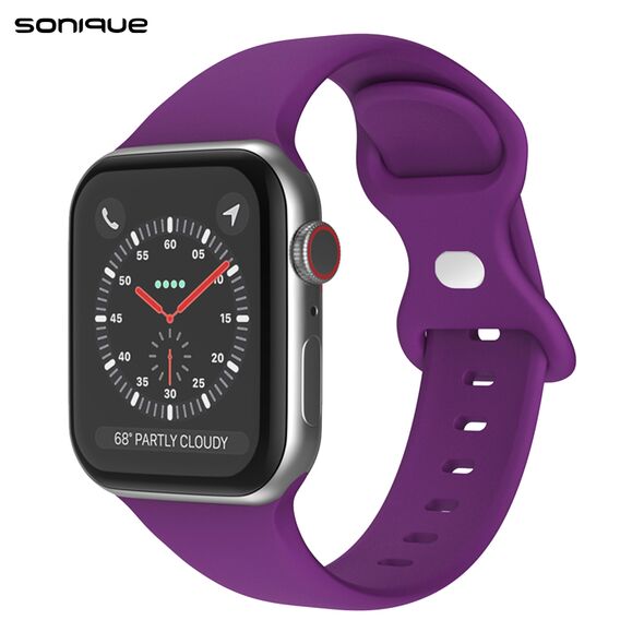 Λουράκι Σιλικόνης Butterfly Band Sonique για Apple Watch (42/44/45/49MM) Μωβ - Sonique - Μωβ