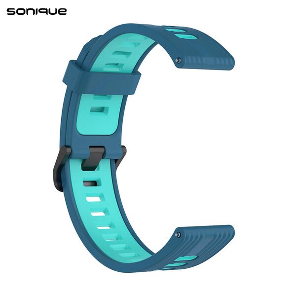 Λουράκι Σιλικόνης Sport Band Sonique 20mm για Amazfit GTS/GTS 2/3/4/GTS 2e/GTS 2mini/GTR 42MM/BIP U/BIP/BIP lite/ZEPP E Μπλε / Γαλάζιο - Sonique - Μπλε / Γαλαζιο