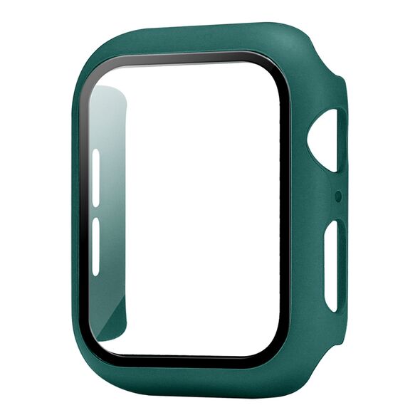 Θήκη Προστασία PC + Tempered Glass Sonique για Apple Watch Apple Watch 4/5/6/SE/SE 22 40mm Πράσινο Σκούρο - Sonique - Πράσινο Σκούρο - Apple Watch 4/5/6/SE/SE 22 40mm - Watch Glass