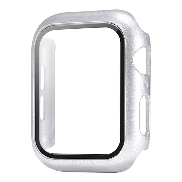 Θήκη Προστασία PC + Tempered Glass Sonique για Apple Watch Apple Watch 7/8 41mm Ασημί - Sonique - Ασημί - Apple Watch 7/8 41mm - Watch Glass