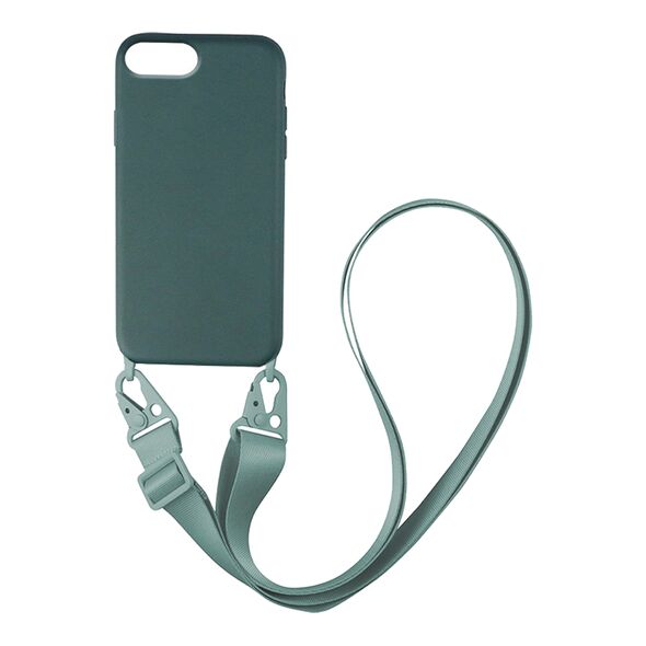 Θήκη Σιλικόνης με Strap CarryHang Sonique Apple iPhone 6/6s Plus Πράσινο Σκούρο - Sonique - Πράσινο Σκούρο - iPhone 6/6s Plus