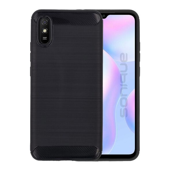 Θήκη Σιλικόνης Sonique Carbon Brushed Xiaomi Redmi 9A / Redmi 9AT Μαύρο - Sonique - Μαύρο - Redmi 9A, Redmi 9AT