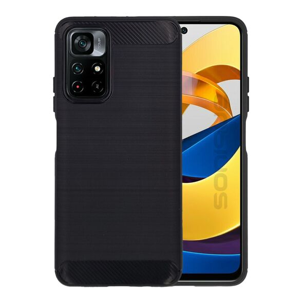 Θήκη Σιλικόνης Sonique Carbon Brushed Xiaomi Poco M4 Pro 5G / Redmi Note 11s 5g Μαύρο - Sonique - Μαύρο - POCO M4 Pro 5G, Redmi Note 11s 5g