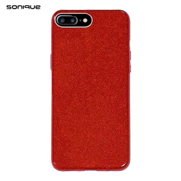 Θήκη Σιλικόνης Sonique Shiny Apple iPhone 7 Plus / iPhone 8 Plus Κόκκινο - Sonique - Κόκκινο - iphone 7 Plus, iphone 8 Plus